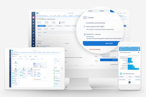 screenshot of Salesforce Financial Services Cloud